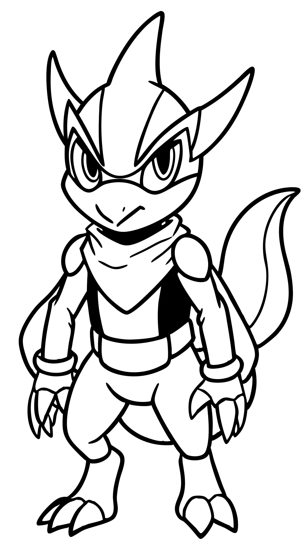 greninja pokemon coloring page